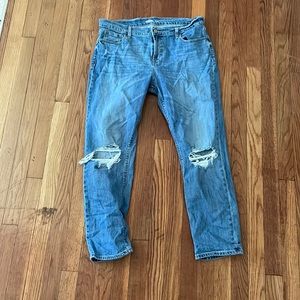 Mid Rise Boyfriend Jeans